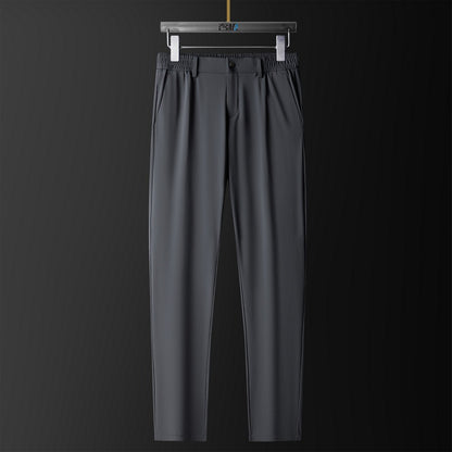 Seamless Non-ironing Men's Ice Silk Trousers