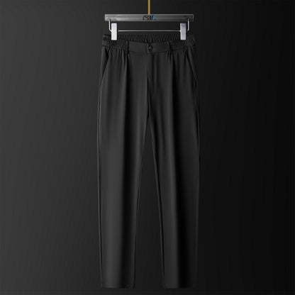 Seamless Non-ironing Men's Ice Silk Trousers