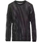 Men's Drop Shoulder See-through Mesh Hollow Bottoming Shirt Fashion