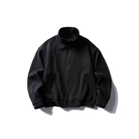 Autumn Retro Simple Zipper Stand Collar Coat