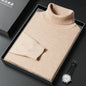 Men's Sweater Turtleneck Winter Solid Color Bottoming Sweater