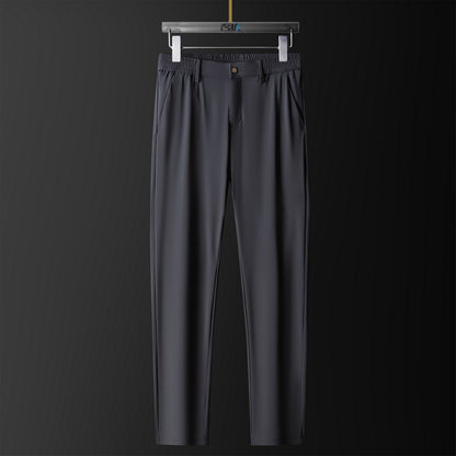 Seamless Non-ironing Men's Ice Silk Trousers