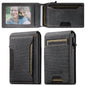 Men's Denim Grain Frosted Leather Card Box Wallet