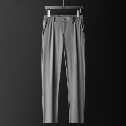 Seamless Non-ironing Men's Ice Silk Trousers