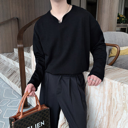 Men's Fashionable Solid Color All-matching Undershirt