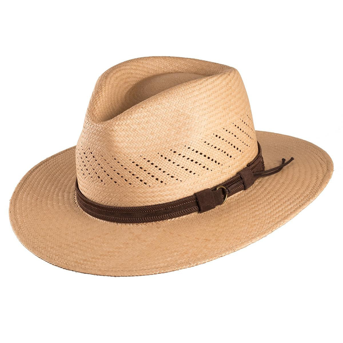 Striped Bow Flat-brimmed Jazz Straw Top Hat