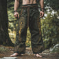 Summer Men's Linen Loose-fitting Casual Round-neck T-shirt 3D Short Sleeve