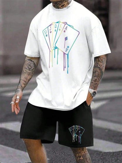 Personality Men's 3D Digital Printing Suit