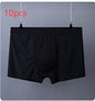 Men's Boxer Plus Size Ice Silk See Through Breathable Mesh Thin Boxer Shorts