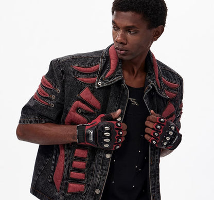 Stereo Patchwork Denim Jacket