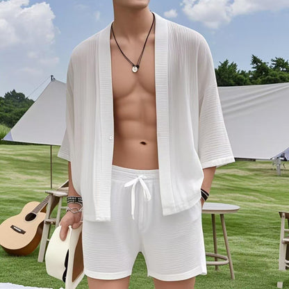Casual Shirt Shorts Two-piece Suit Loose