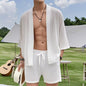 Casual Shirt Shorts Two-piece Suit Loose