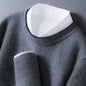 Autumn And Winter Men's Round Neck Multicolor Bottoming Sweater