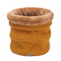 Plain Knitted Scarf Outdoor Velvet Padded Suit Neck Neck Protection Bandana