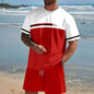 Cool Feeling Men's Short-sleeved T-shirt Shorts Suit