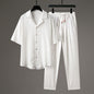 Casual Men's Sports High-end Half Sleeve Chinese Style Two-piece Set