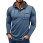 Men's Long-sleeved T-shirt Hooded Henley Shirt Outdoor Top