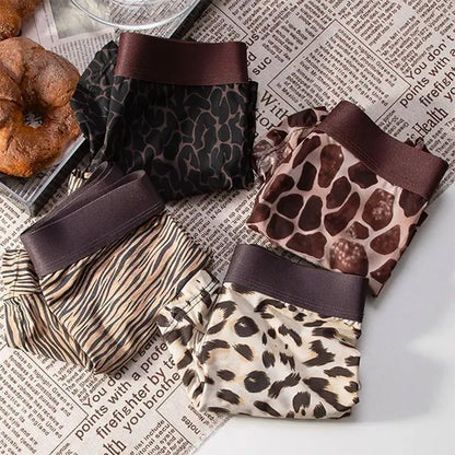 Leopard Print Purified Cotton Men's Underwear Individual Breathable Trend