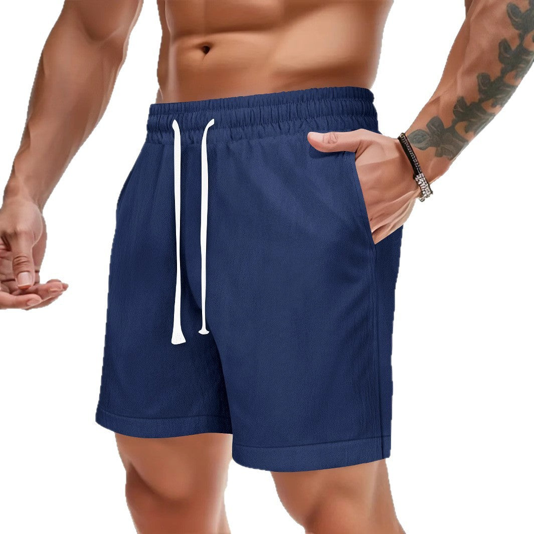 Summer Men's Loose Lace-up Sports Casual Shorts