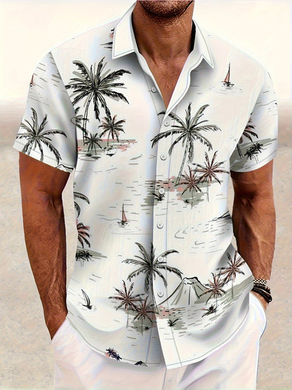3D Printing Fashion New Flower Men's Short Sleeve Shirt