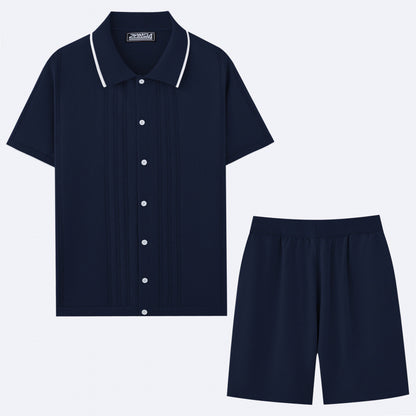 European And American Business Casual Sweater Two-piece Set