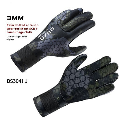 Non-slip Fishing Fishing Winter Swimming Gloves Neoprene Snorkeling Gloves