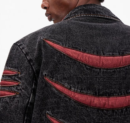 Stereo Patchwork Denim Jacket