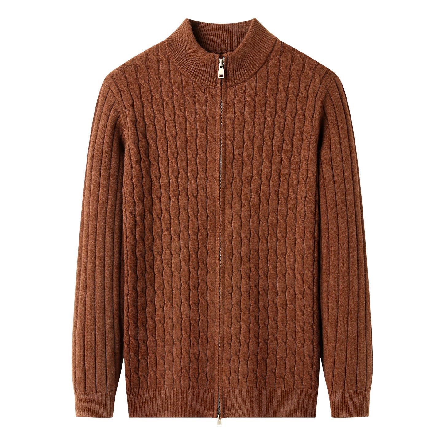 Thick Jacquard Warm Young And Middle-aged Soft Turtleneck Sweater