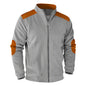 Retro Stand Collar Zipper Cardigan Casual Jacket For Men