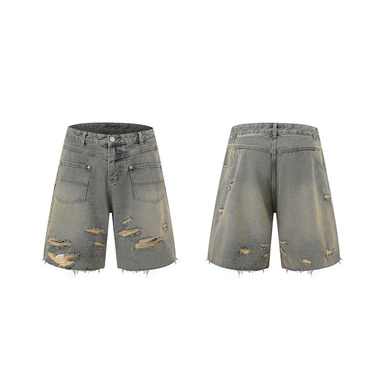 Denim Fashion Loose Leisure All-matching Overall Suit