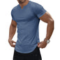 Fashion Men's Sunken Stripe Casual T-shirt Top