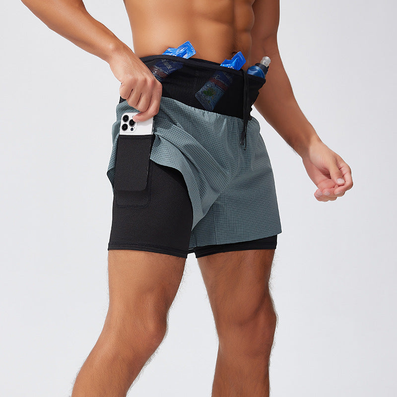 Double-Layer Fake Two-piece Outdoor Mountaineering Shorts