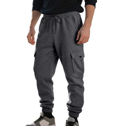 Loose Multi-pocket Ankle Banded Working Pants Men