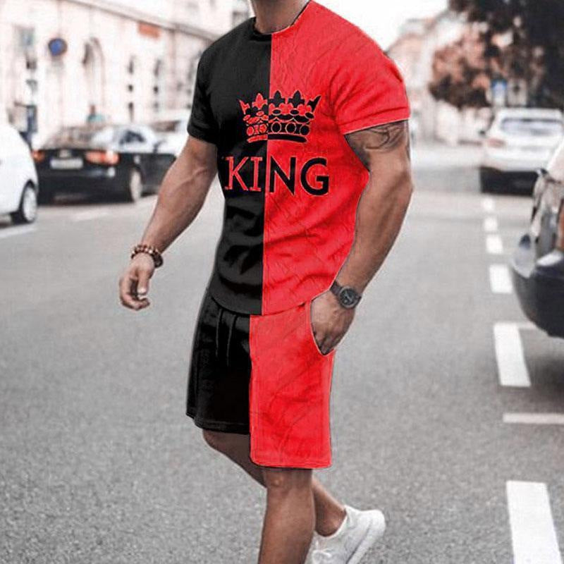 Men's Loose Casual Short Sleeve Suit