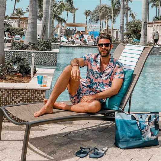 New Men's Hawaiian Style Top Shorts