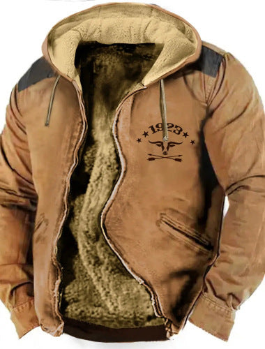 Multi-color Pattern 3D Printing Digital Printing Lining Cotton-padded Jacket