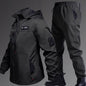 Autumn And Winter Fleece-lined Waterproof Jacket Suit