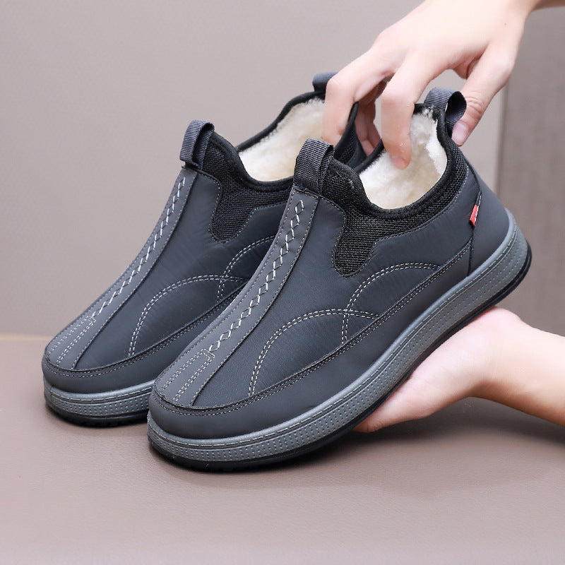 Men's Warm And Non Slip Cotton Boots With Thickened Fleece