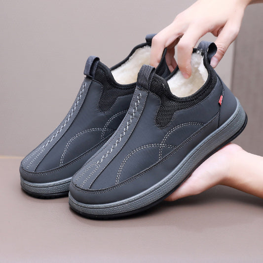 Men's Warm And Non Slip Cotton Boots With Thickened Fleece