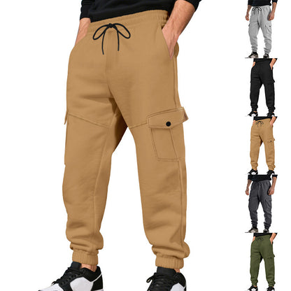 Loose Multi-pocket Ankle Banded Working Pants Men
