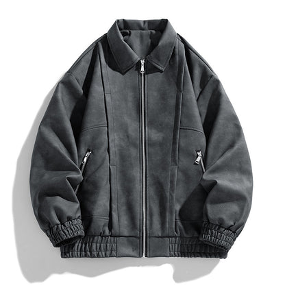 Workwear Leather Jacket Men's Spring And Autumn