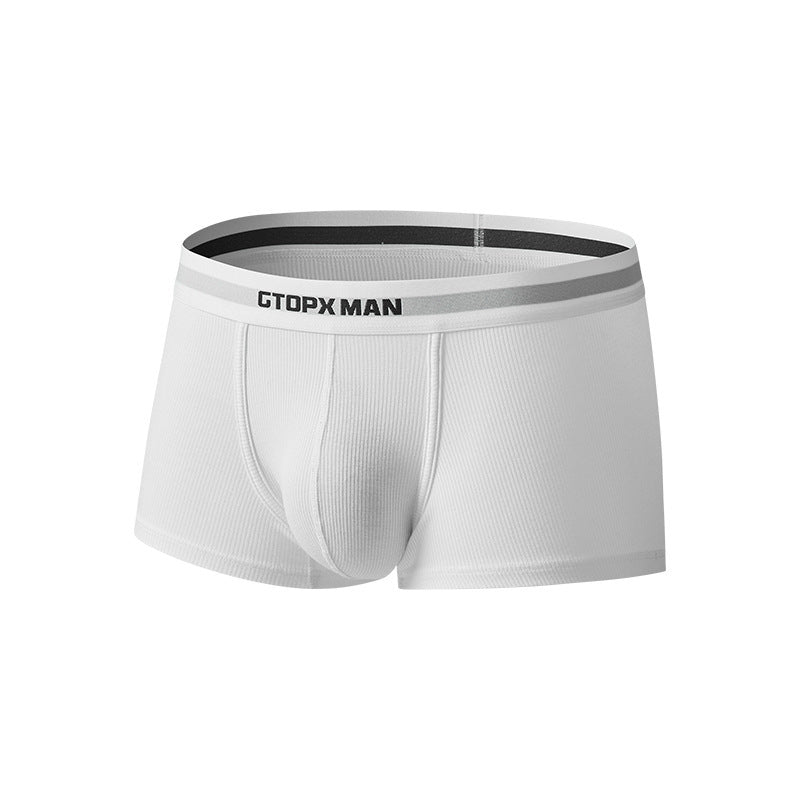 Men's U-convex Single Layer Sweat-absorbent Student Sports Underwear