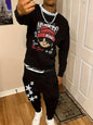 Men's Casual Fashion Round Neck Sweater Sport Pants Suit