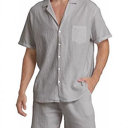 Men's Summer Sports Short-sleeved Shorts Suit