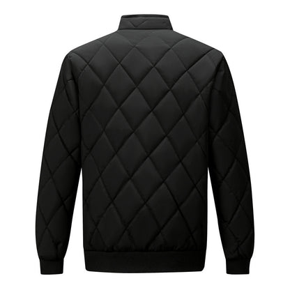 Stand Collar Men's Dad Trendy Warm-keeping Cotton Cotton-padded Jacket Bread Coat