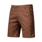 Straight Slim Cropped Pants Plus Size Solid Color Men's Clothing