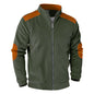 Retro Stand Collar Zipper Cardigan Casual Jacket For Men