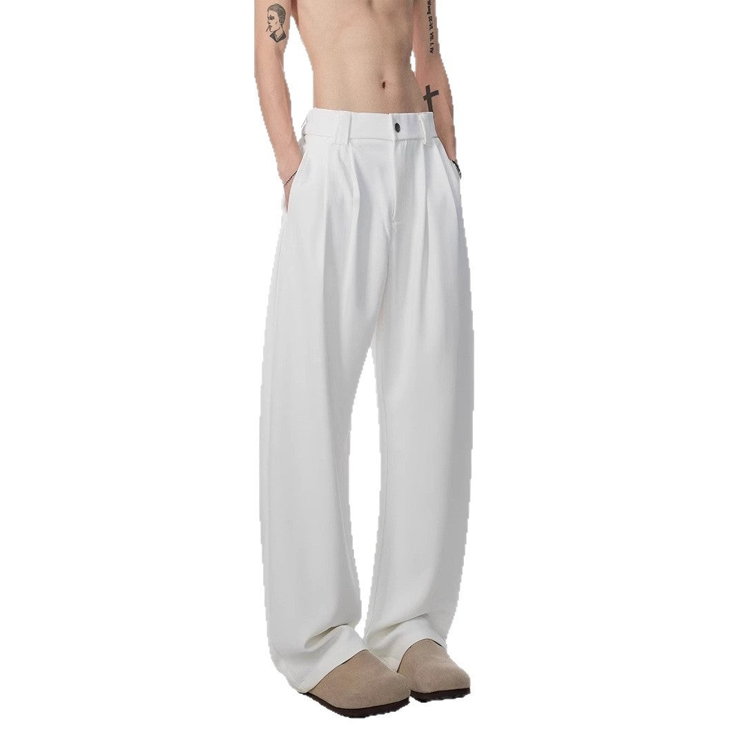 Fashion Personality Drape Ice Silk Leggings Men