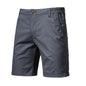 Straight Slim Cropped Pants Plus Size Solid Color Men's Clothing